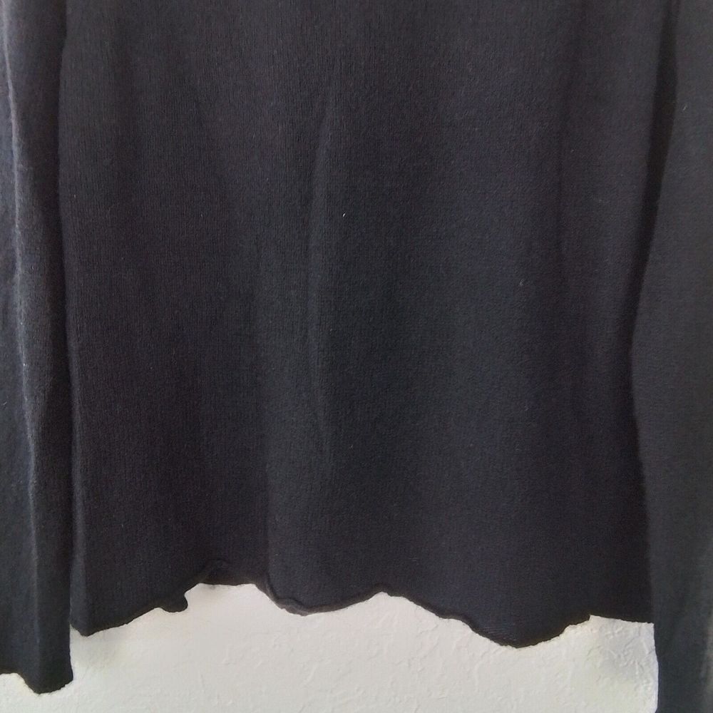 Sibel Saral Knit Sweater Sz XS Black Argyle Yak Alpaca Luxury Academia Crew Neck - Picture 10 of 12
